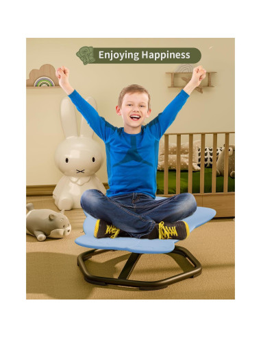 Silla Giratoria Sensory Daisybreath para Niños - Cielo Azul