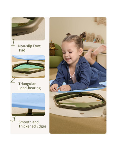 Silla Giratoria Sensory Daisybreath para Niños - Cielo Azul