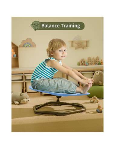 Silla Giratoria Sensory Daisybreath para Niños - Cielo Azul