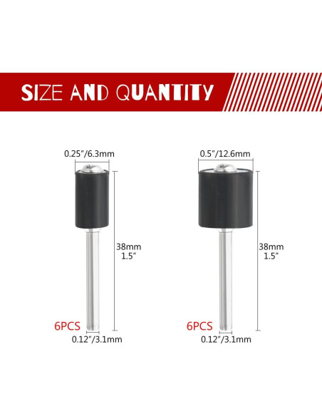 Juego de Lijadoras de Tambor WMYCONGCONG 252 Piezas 180-600 Granos