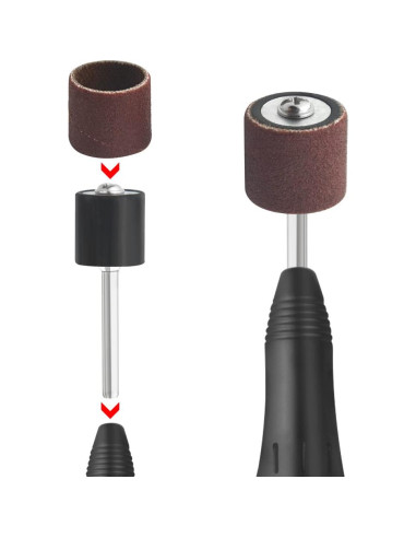 Juego de Lijadoras de Tambor WMYCONGCONG 252 Piezas 180-600 Granos