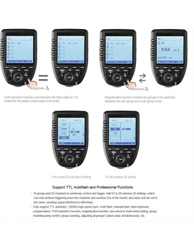 Godox XPro Disparador Inalámbrico TTL para Sony, 1/8000s