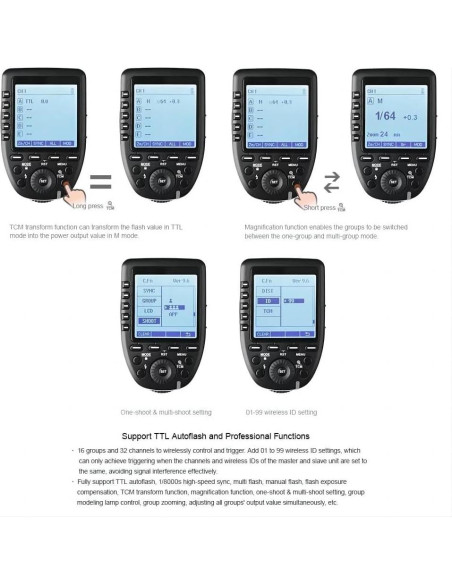 Godox XPro Disparador Inalámbrico TTL para Sony, 1/8000s