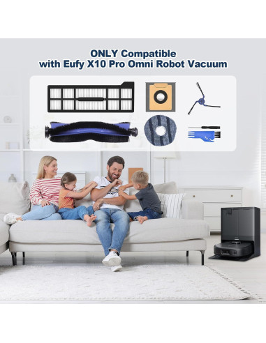 Kit de Accesorios de Reemplazo Eufy X10 Pro Omni - 21 Piezas