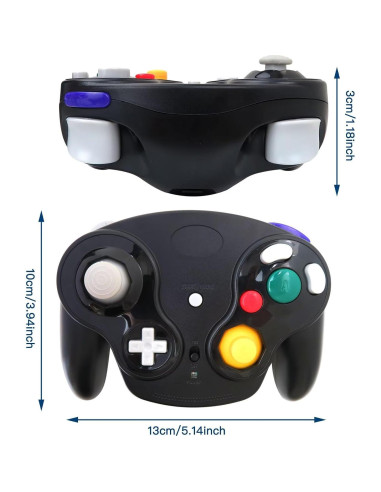 Controlador Inalámbrico NGHTMRE para Nintendo GameCube Negro