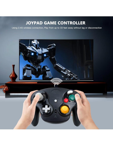 Controlador Inalámbrico NGHTMRE para Nintendo GameCube Negro