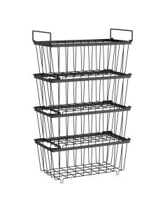 Organizadores de Congelador iSPECLE - 4 Bins Apilables 37.34cm