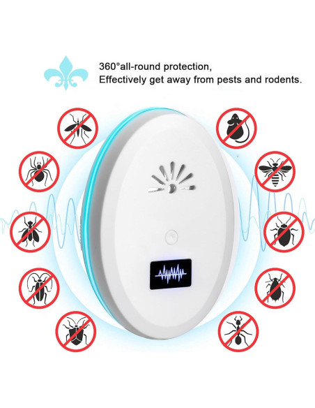 Repelente de Plagas Indoor BEIJIXI - Paquete de 4 Ultrasonido