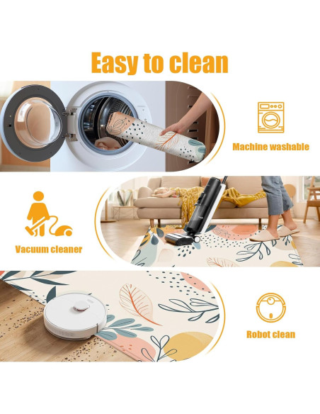 Alfombra de Baño Duibel Hojas Tropicales 76x43 cm Antideslizante