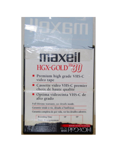 Casete de Video Maxell TC-30 HGX para Camcorder - 2 Paquete