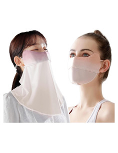 Mascarillas UV YUANST 2Pcs Gaiter Cuello y Facial Rosa