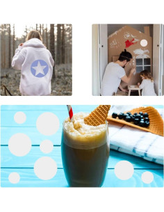 Plantillas de Círculo Grande 8 Pcs ZTEOFO para Pintar 2