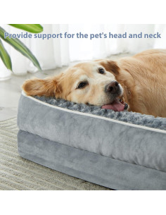 Cama ortopédica para perros grandes BFPETHOME - Sofá impermeable 2