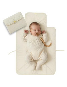 Almohadilla de Cambio de Pañales Portátil ZICOTOs Beige 40.6x63.5cm