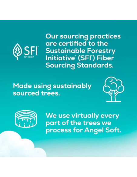 Papel Higiénico Angel Soft Súper Mega 6 Rollos 480 Hojas