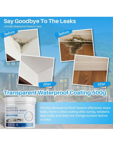 Sellador Impermeable Transparente Xmntdo 500 g - Recubrimiento Adhesivo