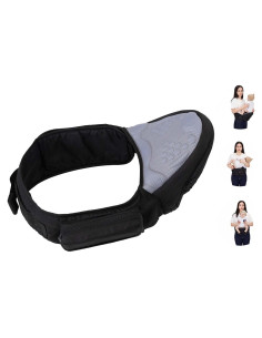 Portabebés ergonómico ajustable negro 3-18 kg para bebés