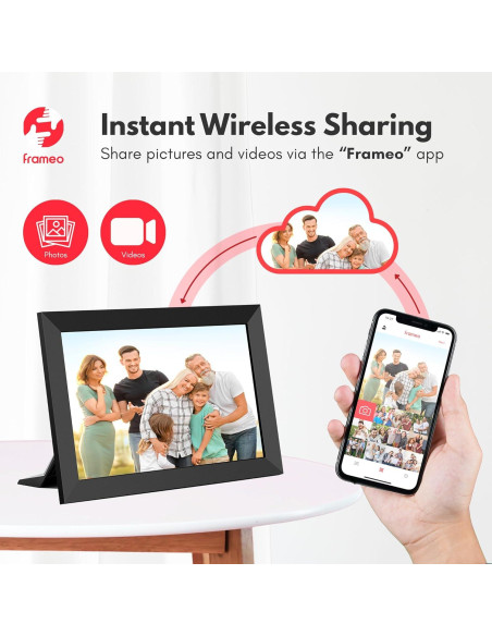 Marco de Foto Digital HC Honey Coco 10.1" HD Táctil Negro