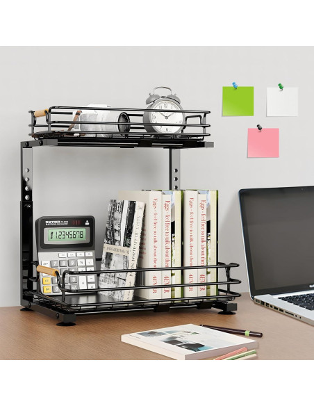 Organizador Bajo Fregadero JYPS 2 Niveles Ajustable Negro