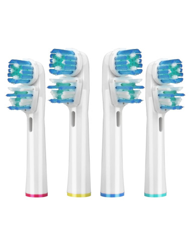 4 Cabezas de Repuesto Doble Oral-B LDHUT para Cepillo Eléctrico