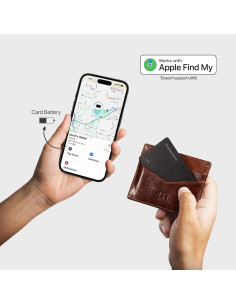Rastreador de Cartera Spotminders Certificado Apple MFi Negro 2
