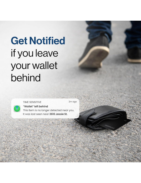 Rastreador de Cartera Spotminders Certificado Apple MFi Negro