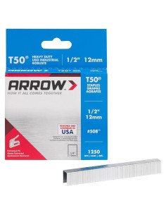 Grapas Arrow 508 T50 1/2" 1250 Unidades para Tapicería