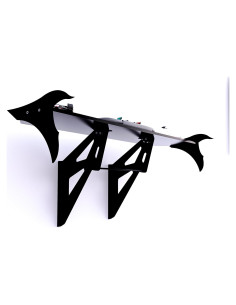 Estante de Pared Aerodinámico S999 61 cm con Acrílico