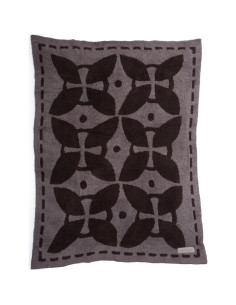 Manta Barefoot Dreams CozyChic 137x183cm Carbón-Espresso 2