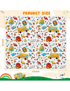 100 Hojas Papel Encerado KVCSYAW Regreso a Clases 21.8x24.9cm 2