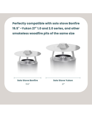 Deflector de Calor Genérico para Solo Stove Bonfire 49.5 cm