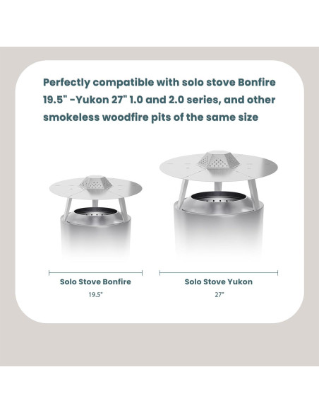 Deflector de Calor Genérico para Solo Stove Bonfire 49.5 cm