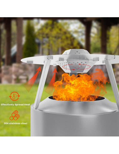 Deflector de Calor Genérico para Solo Stove Bonfire 49.5 cm