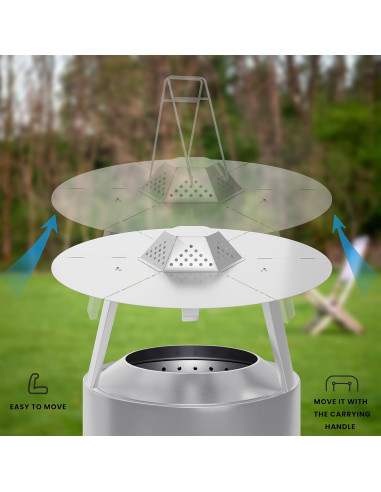 Deflector de Calor Genérico para Solo Stove Bonfire 49.5 cm