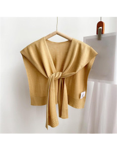 Chal de Suéter Liso Bawilom para Mujeres Talla Única Caqui 2