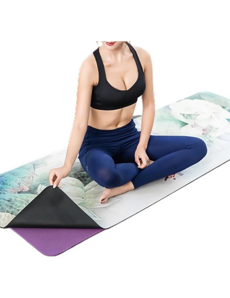 Esterilla de Yoga Plegable IEADEN Ecológica Antideslizante 182.88x66.04cm