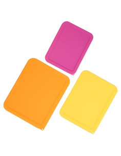 Tapa de Silicona Rectangular LUVCOSY para Tazones Pyrex - 3 Paquete