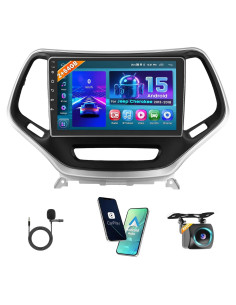 Estéreo Android Hikity 2+64GB para Jeep Cherokee 2013-2018