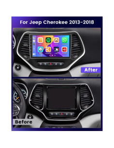 Estéreo Android Hikity 2+64GB para Jeep Cherokee 2013-2018 2