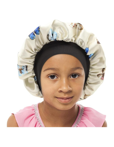 Gorro de satén para niños SENGTERM doble capa hipoalergénico