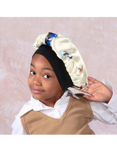 Gorro de satén para niños SENGTERM doble capa hipoalergénico