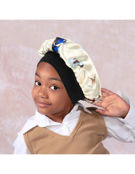 Gorro de satén para niños SENGTERM doble capa hipoalergénico