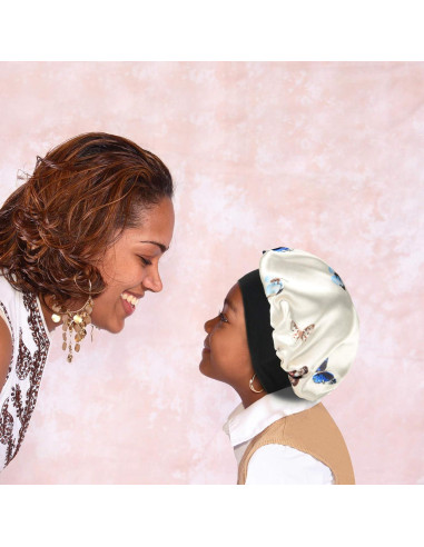 Gorro de satén para niños SENGTERM doble capa hipoalergénico