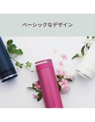 Botella de Agua Zojirushi SM-JF 480 ml Acero Inoxidable Blanca