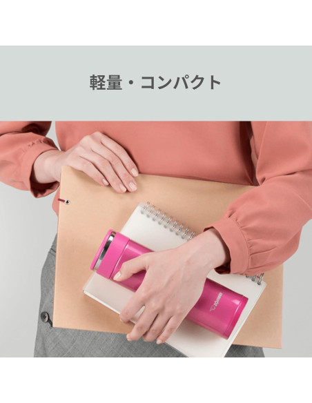 Botella de Agua Zojirushi SM-JF 480 ml Acero Inoxidable Blanca