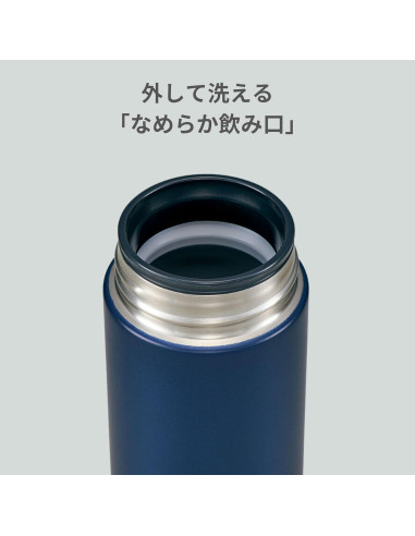 Botella de Agua Zojirushi SM-JF 480 ml Acero Inoxidable Blanca