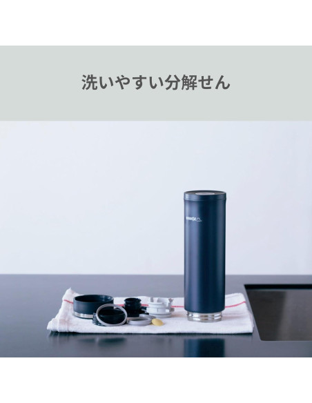 Botella de Agua Zojirushi SM-JF 480 ml Acero Inoxidable Blanca