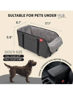 Asiento Elevador para Perros BurgeonNest Gris - Hasta 5kg 2