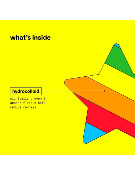 Parche Hidrocoloide Estrellas Arcoíris Starface - 32 Unidades