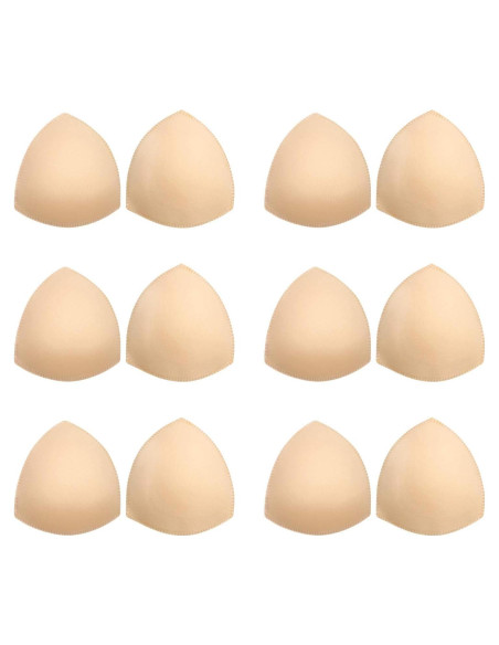 Inserts de Almohadillas para Sujetadores Awpeye 6 Pares Beige